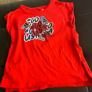 NWOT 3T red sleeveless tshirt